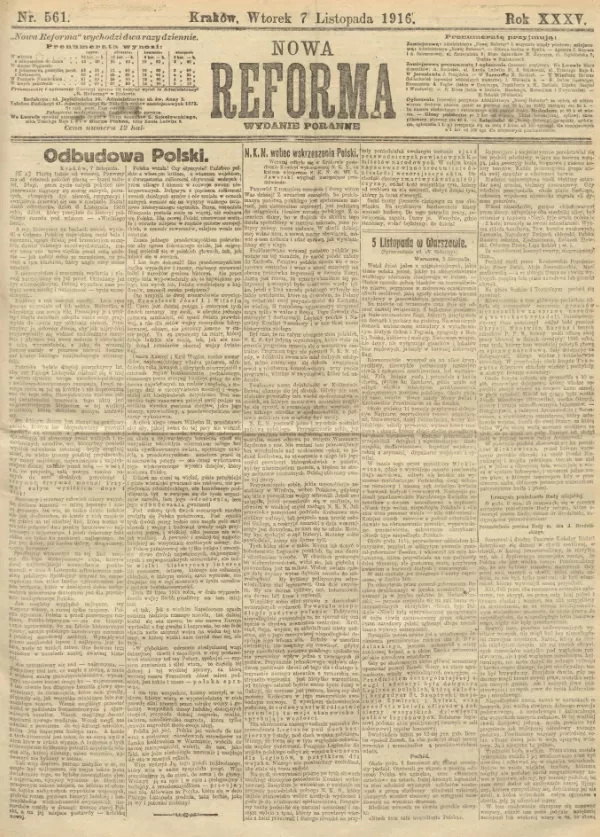 Nowa reforma nr 561
